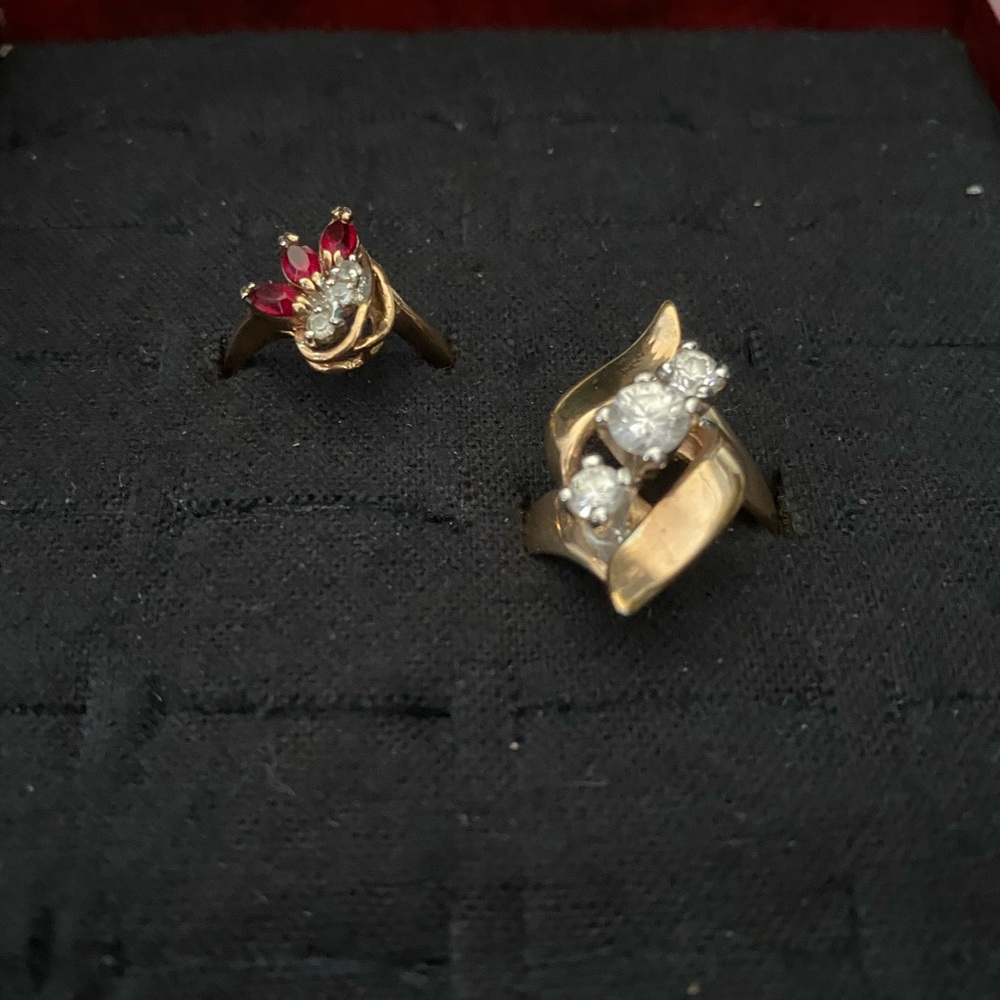 18k gold rings